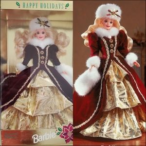 Barbie Happy Holidays Christmas ®Barbie®Doll NRFB 1996 Vintage